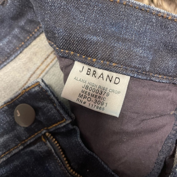 J Brand Alana high rise crop skinny jeans in indigo size 27 - Picture 3 of 7